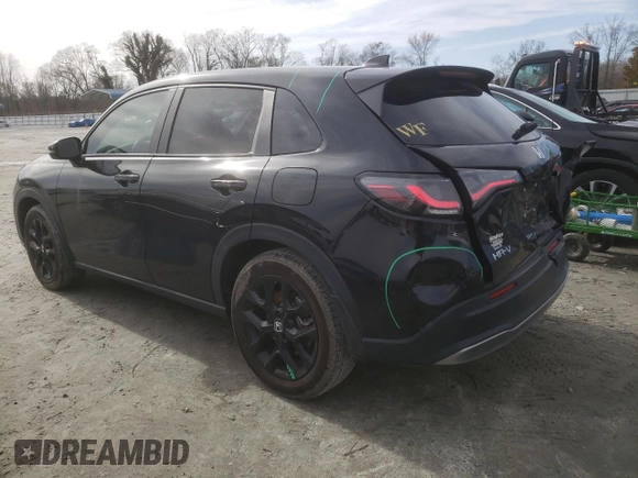 2024 Honda HR-V Sport z VIN 3CZRZ1H52RM702201, wystawiony jako Copart lot #45372645 z przebiegiem 23 284 mil mil oraz Szkoda całkowita • Salvage title. Historia ofert i sprzedaży dostępna na DreamBid. Obrazek 2.