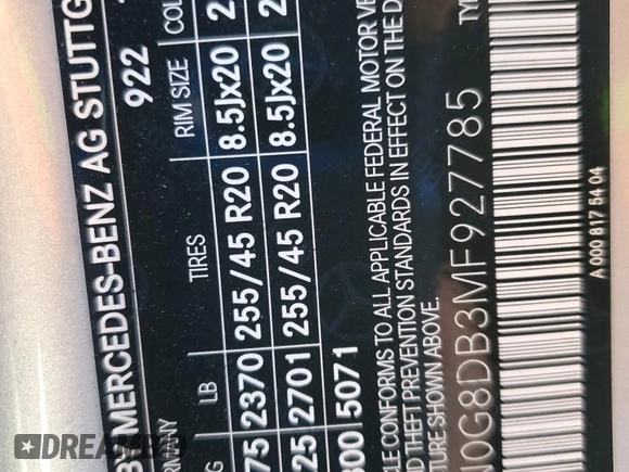 2021 Mercedes-Benz GLC 300 z VIN W1N0G8DB3MF927785, wystawiony jako Copart lot #53158495 z przebiegiem 40 970 mil mil oraz Szkoda całkowita • Salvage title. Historia ofert i sprzedaży dostępna na DreamBid. Obrazek 14.