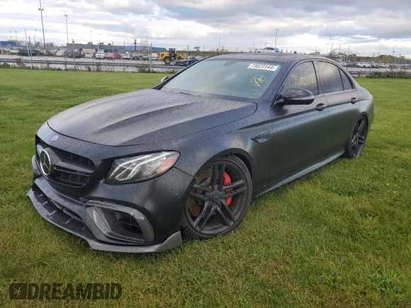 2018 Mercedes-Benz E-Class AMG E 63 S with VIN WDDZF8KB5JA392641, listed as a Copart auction lot 73023144 with 54,632 mi miles and Clean Title. Bid and sale history available at carsss.com. Image 1.