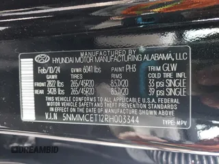 2024 Genesis GV70 Advanced with VIN 5NMMCET12RH003344, listed as a Copart auction lot 56329285 with 7,357 mi miles and Salvage title. Bid and sale history available at DreamBid. Image 14.