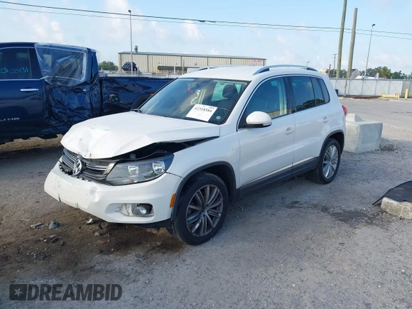 2013 Volkswagen Tiguan SE with VIN WVGAV7AX5DW545202, listed as a IAAI auction lot 42318584 with 91,556 mi miles and . Bid and sale history available at DreamBid. Image 17.