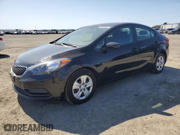 2016 Kia Forte LX with VIN KNAFK4A62G5609602, listed as a Copart auction lot 50084065 with 69,066 mi miles and Salvage Title. Bid and sale history available at carsss.com. Image 1.