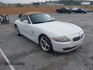 2007 BMW Z4 3.0si with VIN 4USBU53597LX02452, listed as a IAAI auction lot 41788102 with 196,971 mi miles and . Bid and sale history available at DreamBid. Image 1.