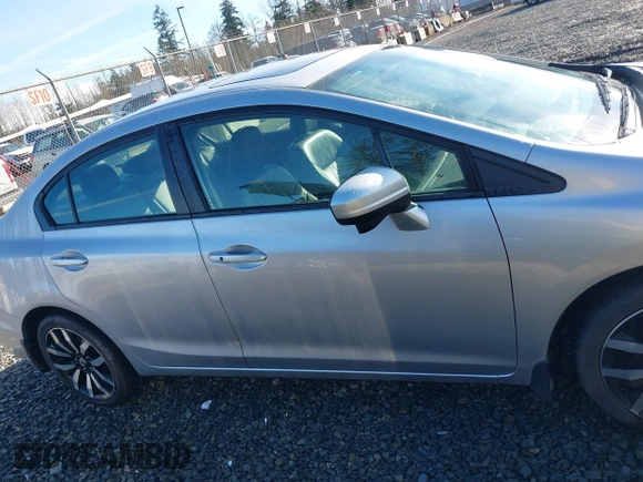 2015 Honda Civic Sedan EX-L with VIN 19XFB2F91FE205512, listed as a IAAI auction lot 41849708 with 122,947 mi miles. Bid and sale history available at carsss.com. Image 13.