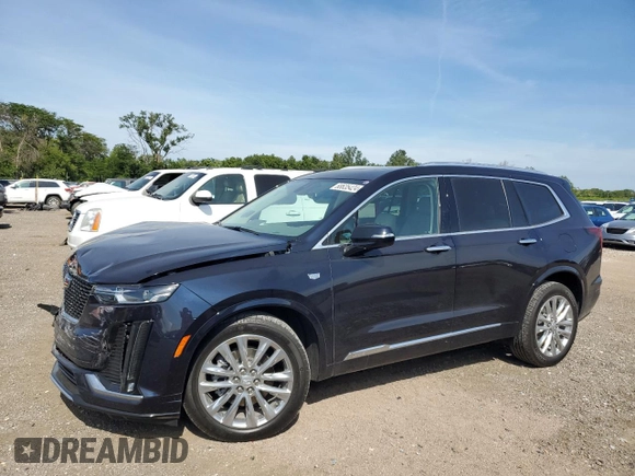 2022 Cadillac XT6 Premium Luxury with VIN 1GYKPDRS6NZ101878, listed as a Copart auction lot 68635424 with 37,146 mi miles and Salvage Title. Bid and sale history available at carsss.com. Image 1.