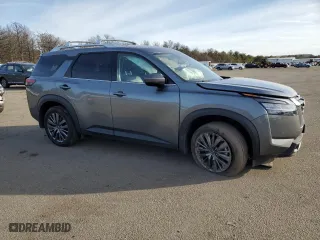 2024 Nissan Pathfinder SL with VIN 5N1DR3CD2RC206418, listed as a Copart auction lot 43750125 with 0 mi miles and Salvage Title. Bid and sale history available at carsss.com. Image 4.