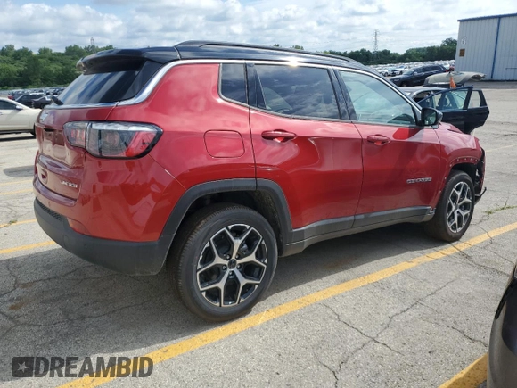 2025 Jeep Compass Limited with VIN 3C4NJDCN5ST565528, listed as a Copart auction lot 62656415 with 2,498 mi miles and Salvage title. Bid and sale history available at DreamBid. Image 3.