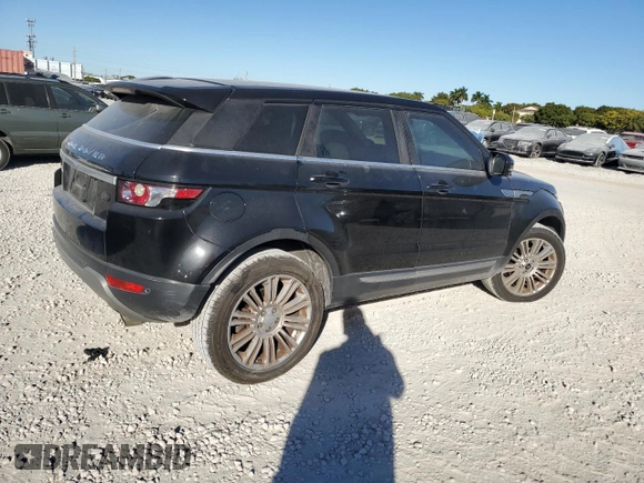 2013 Land Rover Range Rover Evoque Prestige Premium with VIN SALVV2BG4DH851411, listed as a Copart auction lot 83328984 with 112,774 mi miles and Clean Title. Bid and sale history available at carsss.com. Image 3.