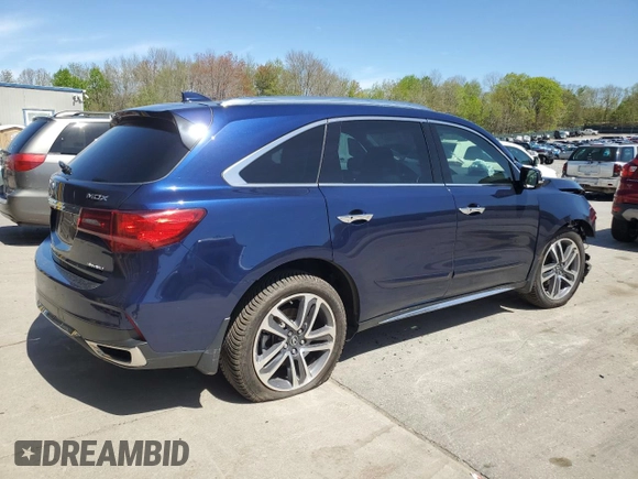 2018 Acura MDX Advance with VIN 5J8YD4H8XJL004325, listed as a Copart auction lot 55131815 with 63,306 mi miles and Salvage title. Bid and sale history available at DreamBid. Image 3.