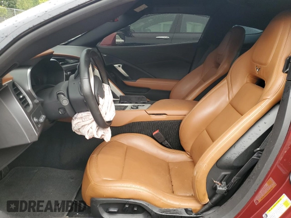 2019 Chevrolet Corvette Grand Sport 2LT with VIN 1G1YY2D70K5103755, listed as a Copart auction lot 72778344 with 0 mi miles and Salvage Title. Bid and sale history available at carsss.com. Image 7.