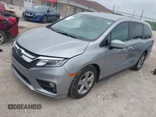 2019 Honda Odyssey EX with VIN 5FNRL6H53KB129212, listed as a IAAI auction lot 42474440 with 142,431 mi miles and . Bid and sale history available at DreamBid. Image 2.