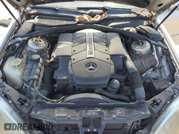 2002 Mercedes-Benz S-Class 4.3L with VIN WDBNG70JX2A314138, listed as a Copart auction lot 59694444 with 158,981 mi miles and Salvage Title. Bid and sale history available at carsss.com. Image 11.