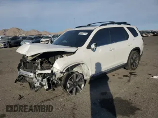 2023 Honda Pilot Elite with VIN 5FNYG1H80PB043716, listed as a Copart auction lot 86842774 with 16,823 mi miles and Salvage Title. Bid and sale history available at carsss.com. Image 1.
