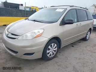 2008 Toyota Sienna CE with VIN 5TDZK23C18S219495, listed as a IAAI auction lot 41924219 with 209,848 mi miles. Bid and sale history available at carsss.com. Image 2.