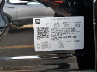 2023 Chevrolet Traverse High Country with VIN 1GNEVNKW0PJ331615, listed as a Copart auction lot 76625574 with 45,781 mi miles and Salvage Title. Bid and sale history available at carsss.com. Image 12.