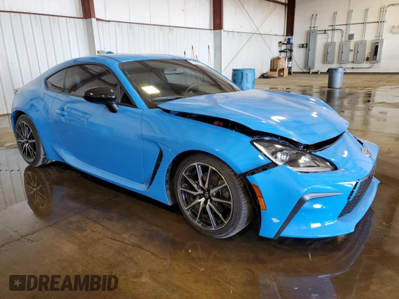 2023 Toyota 86 with VIN JF1ZNBB12P9751879, listed as a Copart auction lot 75920234 with 15,342 mi miles and Salvage Title. Bid and sale history available at DreamBid. Image 4.