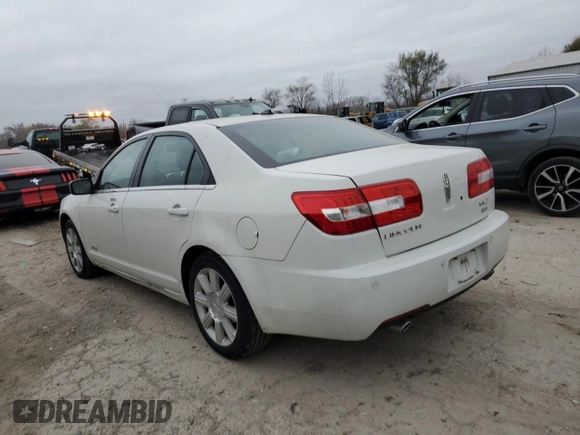 2008 Lincoln MKZ with VIN 3LNHM28T78R628369, listed as a Copart auction lot 80468964 with 120,378 mi miles and Salvage Title. Bid and sale history available at DreamBid. Image 2.