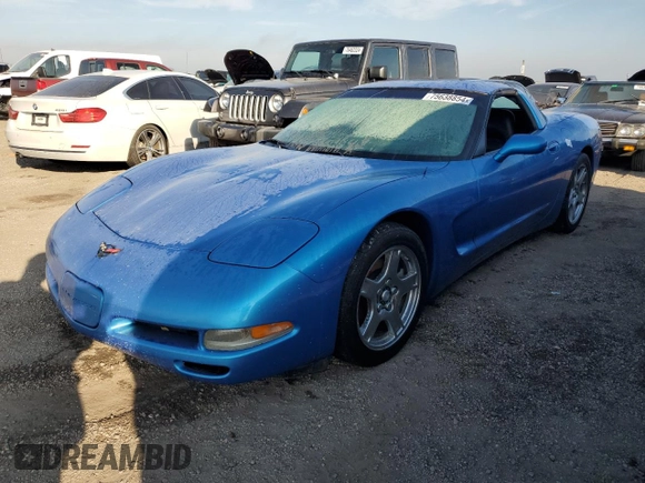 1999 Chevrolet Corvette with VIN 1G1YY22G5X5124482, listed as a Copart auction lot 75638854 with 0 mi miles and Salvage Title. Bid and sale history available at carsss.com. Image 1.