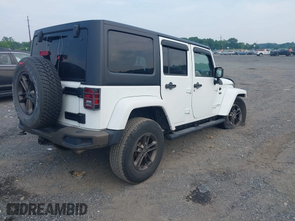2017 Jeep Wrangler Unlimited Sahara with VIN 1C4HJWEG3HL505307, listed as a IAAI auction lot 42497015 with 92,790 mi miles and . Bid and sale history available at DreamBid. Image 4.