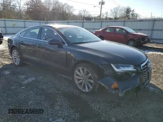 2014 Audi A7 Prestige with VIN WAU2MAFC9EN093287, listed as a Copart auction lot 86430124 with 157,212 mi miles and Salvage title. Bid and sale history available at DreamBid. Image 4.