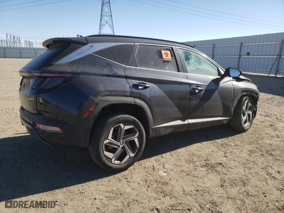 2022 Hyundai Tucson Hybrid Limited with VIN KM8JECA10NU033798, listed as a Copart auction lot 59301234 with 0 mi miles and Salvage Title. Bid and sale history available at carsss.com. Image 3.