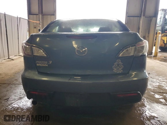2010 Mazda 3 i SV with VIN JM1BL1SF2A1135533, listed as a Copart auction lot 52078105 with Not Provided miles and Salvage Title. Bid and sale history available at DreamBid. Image 6.