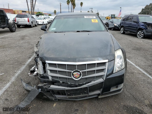 2011 Cadillac CTS Sedan with VIN 1G6DA5EY7B0132575, listed as a Copart auction lot 72469184 with 124,370 mi miles and Salvage Title. Bid and sale history available at carsss.com. Image 5.