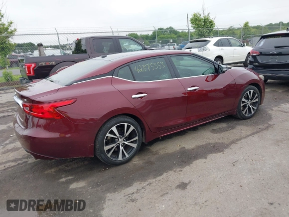 2018 Nissan Maxima SL with VIN 1N4AA6AP1JC405953, listed as a IAAI auction lot 42375353 with 64,682 mi miles and . Bid and sale history available at DreamBid. Image 4.