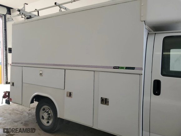 2015 Chevrolet Express Commercial Cutaway with VIN 1GB0G2CF8F1128808, listed as a Copart auction lot 46713384 with NaN miles. Bid and sale history available at carsss.com. Image 10.