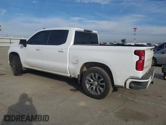 2021 Chevrolet Silverado 1500 RST with VIN 3GCUYEET8MG143659, listed as a Copart auction lot 45932625 with 74,782 mi miles and Salvage Title. Bid and sale history available at carsss.com. Image 2.