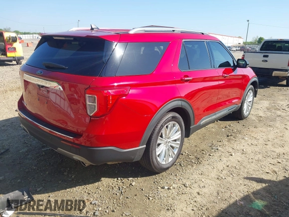 2021 Ford Explorer Limited with VIN 1FMSK7FH8MGB67160, listed as a IAAI auction lot 42030076 with 44,760 mi miles. Bid and sale history available at carsss.com. Image 4.