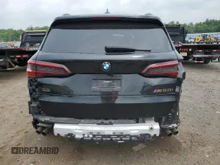 2020 BMW X5 M50i with VIN 5UXJU4C04L9C63640, listed as a Copart auction lot 63215564 with 45,172 mi miles and Salvage Title. Bid and sale history available at carsss.com. Image 6.