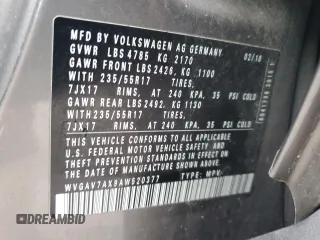 2010 Volkswagen Tiguan Wolfsburg Edition с VIN WVGAV7AX9AW520377, выставлен на аукционе Copart как лот 46697465 с пробегом 117 865 миль миль и Списание • Salvage title. История ставок и продаж доступна на DreamBid. Изображение 12.