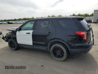 2015 Ford Utility Police Interceptor with VIN 1FM5K8AR1FGC52296, listed as a Copart auction lot 55185565 with 84,970 mi miles and Clean Title. Bid and sale history available at carsss.com. Image 2.