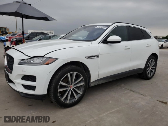 2018 Jaguar F-Pace 35t Prestige with VIN SADCK2EV0JA245372, listed as a Copart auction lot 54076744 with 135,901 mi miles and Salvage title. Bid and sale history available at DreamBid. Image 1.