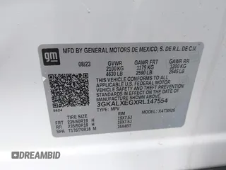 2024 GMC Terrain Denali with VIN 3GKALXEGXRL147554, listed as a IAAI auction lot 41619567 with 7,235 mi miles. Bid and sale history available at carsss.com. Image 9.