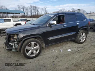 2013 Jeep Grand Cherokee Overland with VIN 1C4RJECT6DC655355, listed as a Copart auction lot 85654554 with 135,343 mi miles and Salvage Title. Bid and sale history available at carsss.com. Image 1.