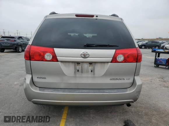 2006 Toyota Sienna CE with VIN 5TDZA23C16S421172, listed as a Copart auction lot 55663195 with 289,474 mi miles and Clean Title. Bid and sale history available at carsss.com. Image 6.