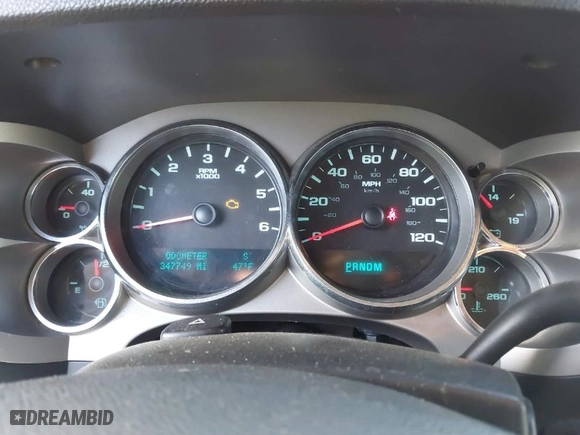 2010 Chevrolet Silverado 1500 LT with VIN 3GCRKSE31AG166945, listed as a IAAI auction lot 41743695 with 347,749 mi miles. Bid and sale history available at carsss.com. Image 7.
