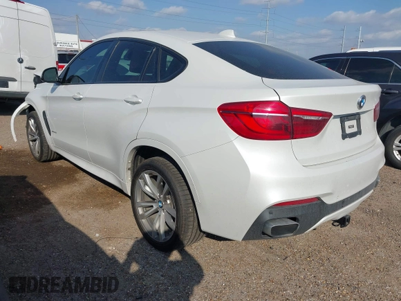 2018 BMW X6 xDrive35i with VIN 5UXKU2C55J0X49585, listed as a IAAI auction lot 41513997 with 57,204 mi miles. Bid and sale history available at carsss.com. Image 3.