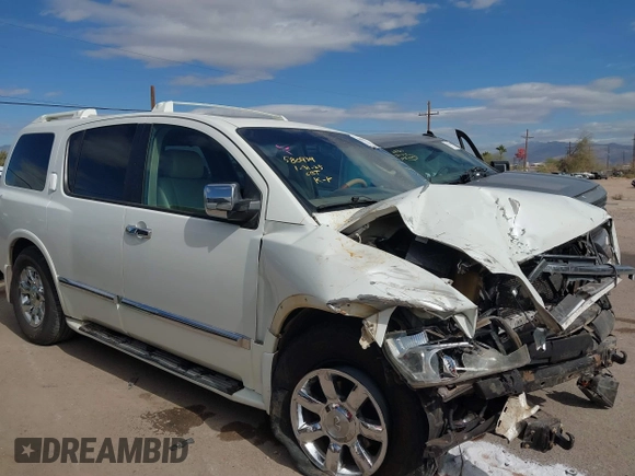 2006 Infiniti QX56 with VIN 5N3AA08C96N809110, listed as a IAAI auction lot 41559615 with 295,270 mi miles. Bid and sale history available at carsss.com. Image 6.
