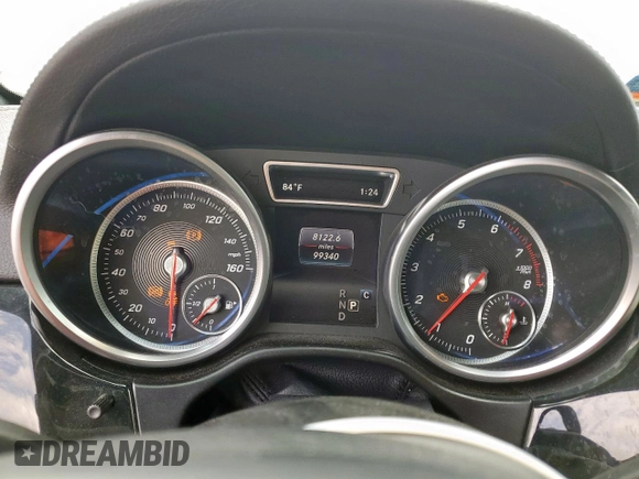 2017 Mercedes-Benz GLS 450 with VIN 4JGDF6EE8HA841136, listed as a Copart auction lot 54491115 with 99,340 mi miles and Salvage Title. Bid and sale history available at DreamBid. Image 9.