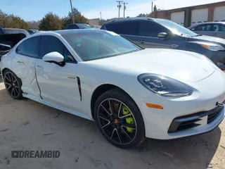 2018 Porsche Panamera 4 E-Hybrid with VIN WP0AE2A73JL129993, listed as a IAAI auction lot 41602216 with 53,426 mi miles and . Bid and sale history available at DreamBid. Image 1.