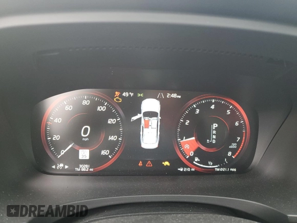 2018 Volvo S90 Inscription with VIN LVY992MLXJP008251, listed as a Copart auction lot 52602955 with 30,281 mi miles and Salvage Title. Bid and sale history available at carsss.com. Image 9.