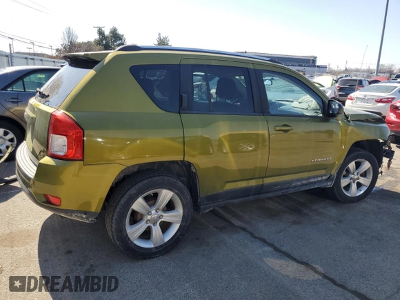 2012 Jeep Compass Sport with VIN 1C4NJCBA0CD556901, listed as a Copart auction lot 48791735 with 167,293 mi miles and Salvage Title. Bid and sale history available at carsss.com. Image 3.