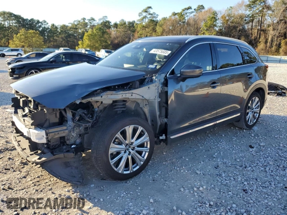2021 Mazda CX-9 Signature with VIN JM3TCBEY2M0537870, listed as a Copart auction lot 43575685 with 56,260 mi miles and Salvage Title. Bid and sale history available at carsss.com. Image 1.