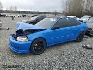 2000 Honda Civic Si with VIN 1HGEM1157YL047810, listed as a Copart auction lot 49637045 with 236,533 mi miles and Salvage Title. Bid and sale history available at carsss.com. Image 1.
