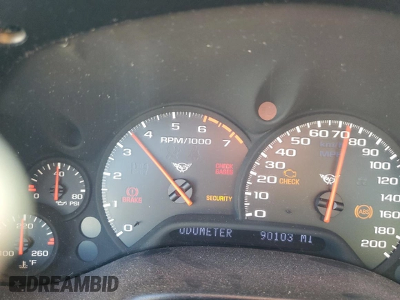 1997 Chevrolet Corvette with VIN 1G1YY22G7V5106689, listed as a Copart auction lot 78355604 with 90,103 mi miles and Salvage Title. Bid and sale history available at carsss.com. Image 9.