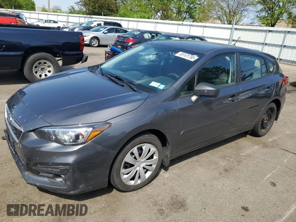 2019 Subaru Impreza with VIN 4S3GTAB6XK3719173, listed as a Copart auction lot 55141795 with 74,894 mi miles and Salvage title. Bid and sale history available at DreamBid. Image 1.