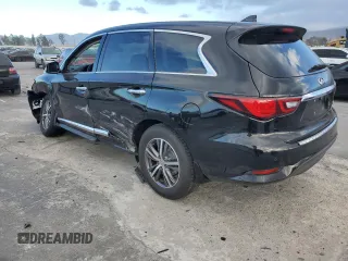 2020 Infiniti QX60 Pure z VIN 5N1DL0MN3LC529293, wystawiony jako Copart lot #87673755 z przebiegiem 56 514 mil mil oraz Szkoda całkowita • Salvage title. Historia ofert i sprzedaży dostępna na DreamBid. Obrazek 2.